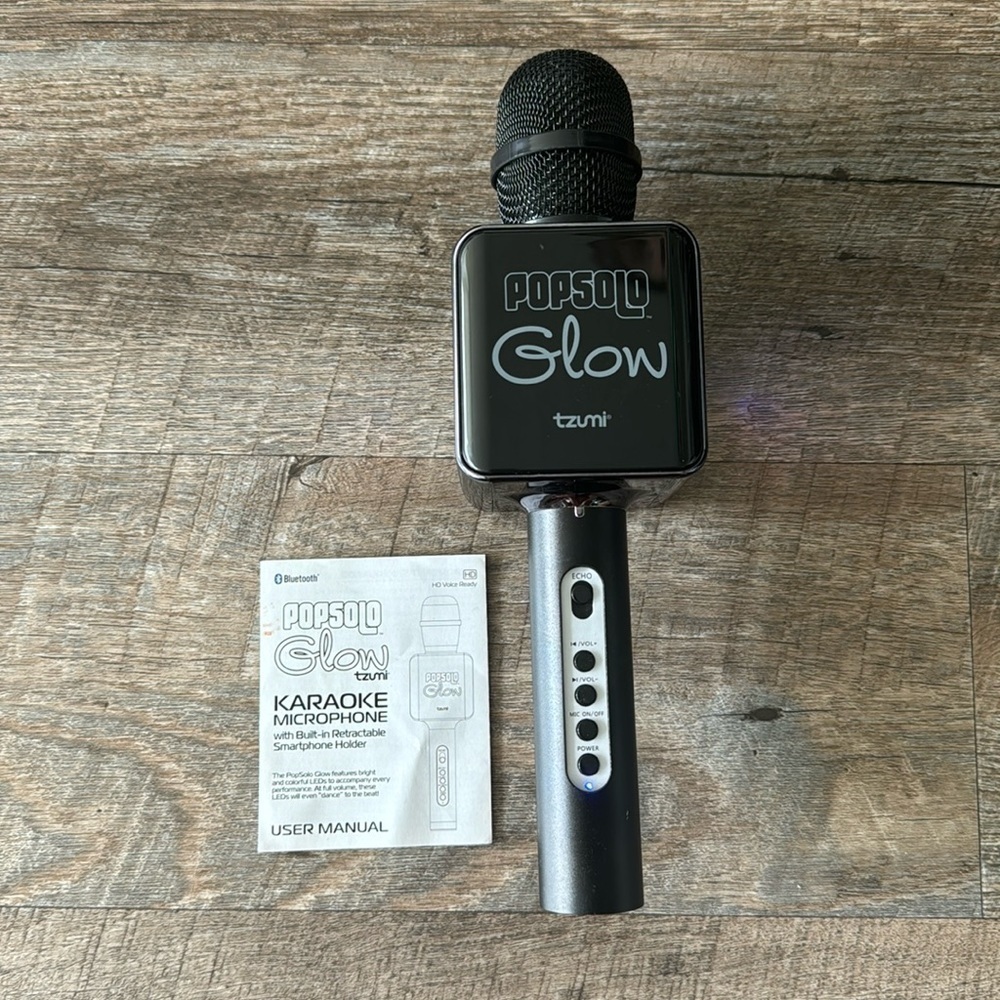 POPSOLO Glow TZUMI Karaoke Microphone